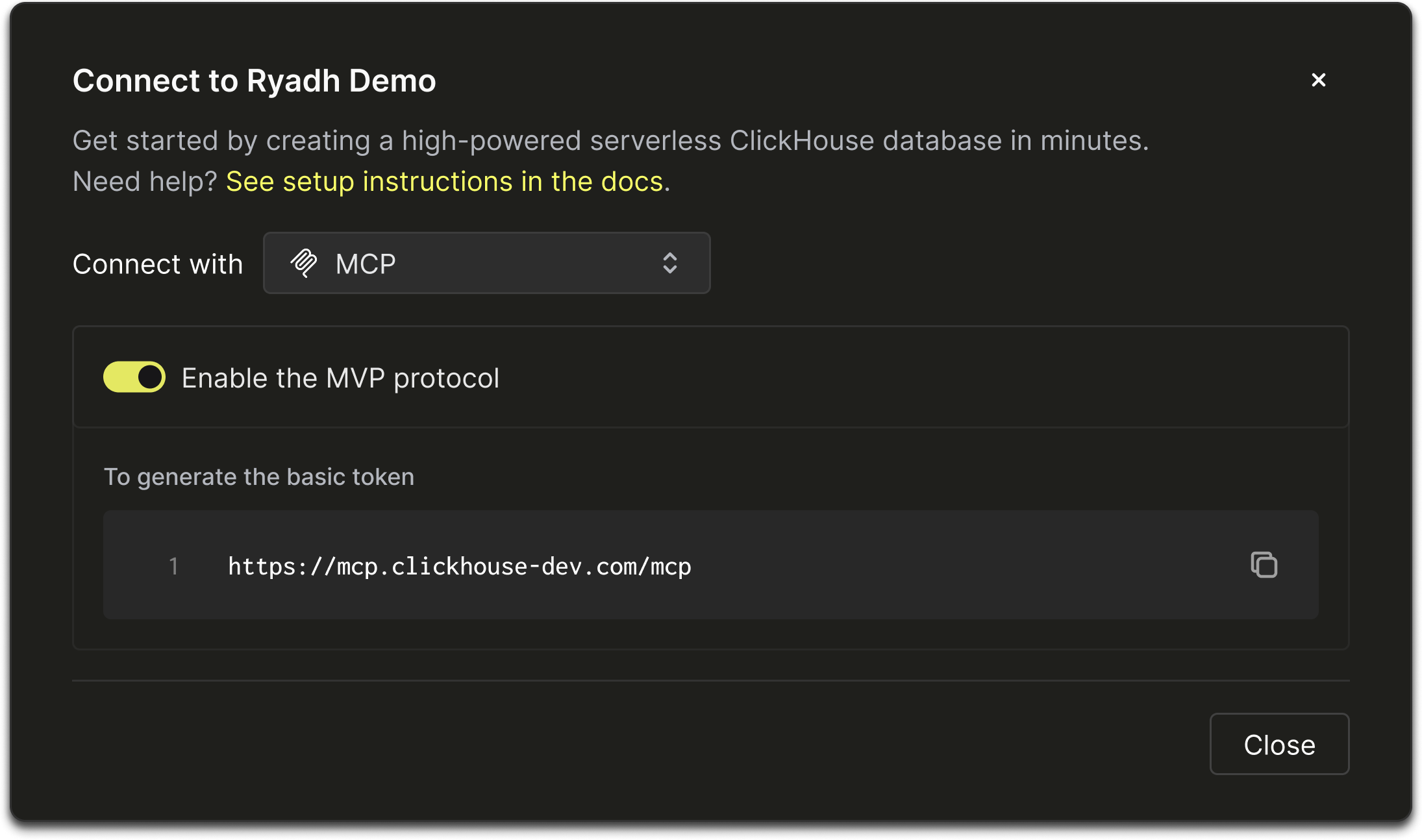 Включить сервер MCP